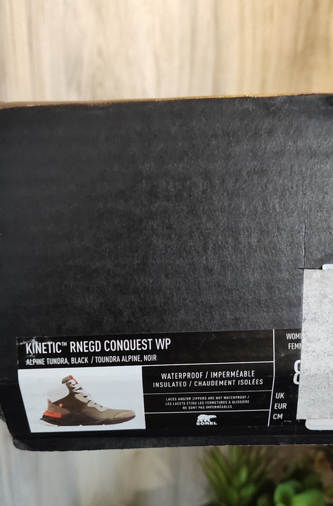 SOREL Women's Kinetic RNEGD Conquest Waterproof Leather Sneaker Boots Size 8 - Picture 11 of 17